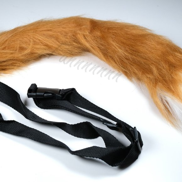 Brown Fox Ears and Tail Cosplay Headband Tail Kit - Picture 8 of 9